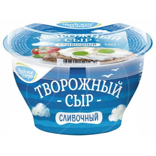 Сыр творожный сливочный Чудское озеро 60% 150 г 
